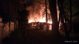 Пожар в районе сараев по ул.Советской