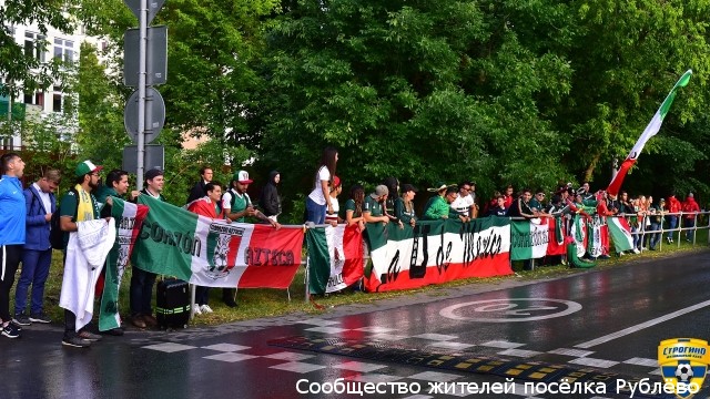 Сборная Мексики на тренировке в Рублёво Сборная Мексики на тренировке в Рублёво